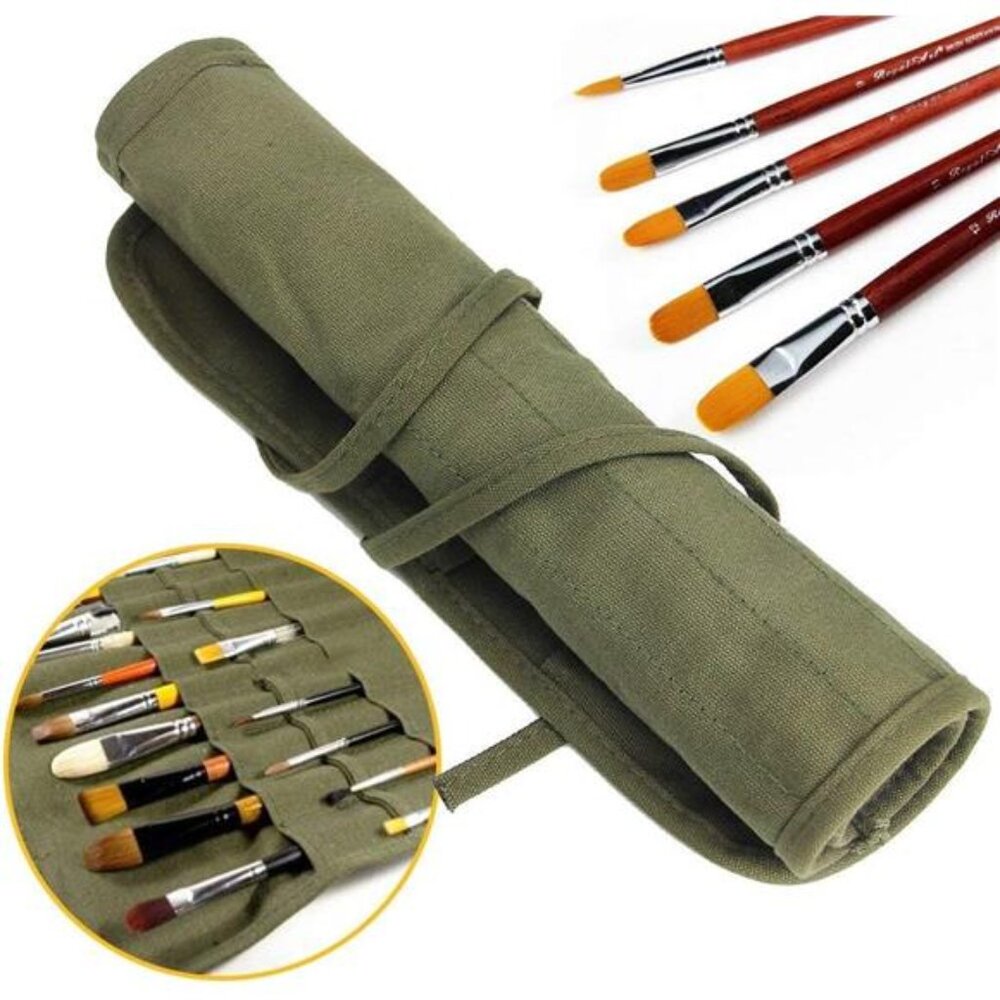 Paint Brush Holder, 22 Slots Storage for Acrylic Oil Watercolor Gouache